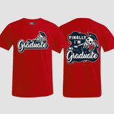 1059 "Finally" Abschluss T-Shirt beidseitig bedruckt